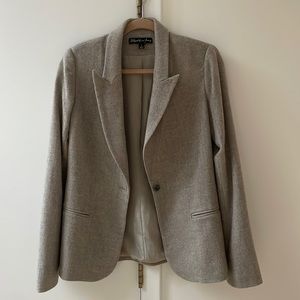 Elizabeth and James wool blazer in gray
